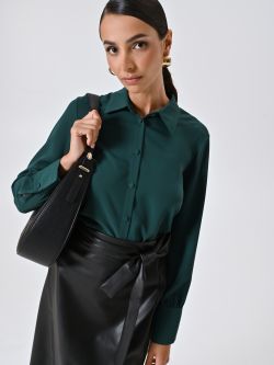 Camicia Verde con Bottoncini Ricoperti sp_e1