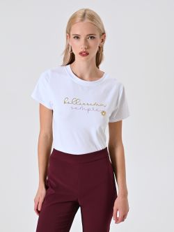 Biały T-shirt bawełniany Bellissima Sempre in_i7