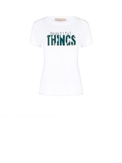 T-Shirt in Weiß aus Baumwolle Beautiful Things det_4