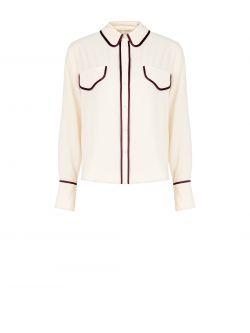 Camicia con Piping Bordeaux det_4