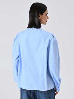 Bluse mit Mikro-Strasssteinen und Schleife det_3