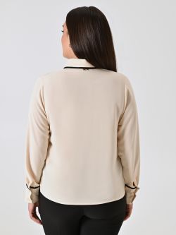 Curvy Blouse with Piping det_3