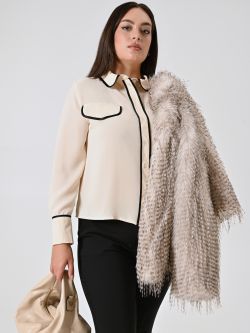 Curvy Blouse with Piping sp_e1