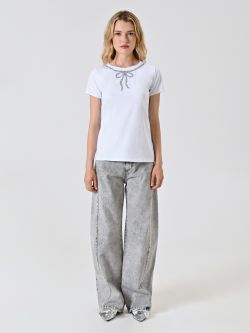 T-Shirt Fiocco Strass det_1