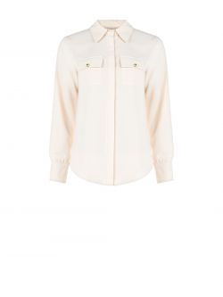 White Shirt with Utility Pockets det_4