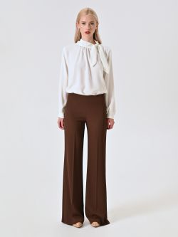 Chocolate Wide Trousers det_1