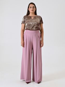 Pantalón curvy en cady malva con pinzas det_1