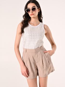 Tanktop mit Tüll, Perlen und Pailletten sp_e1