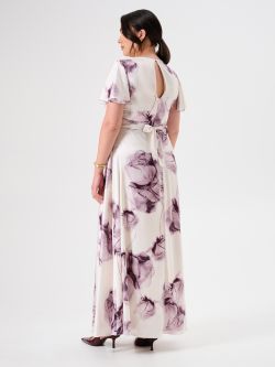Vestido curvy con estampado floral det_3