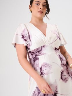 Vestido curvy con estampado floral in_i5