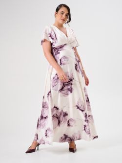 Vestido curvy con estampado floral in_i7