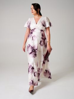 Vestido curvy con estampado floral sp_e1