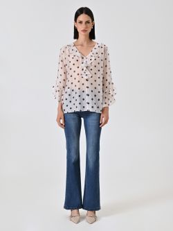 Blusa de muselina de lunares det_1