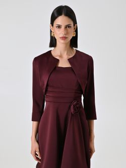 Burgundy Open Shrug det_2