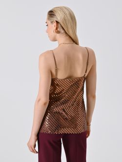 Top marrón chocolate con lentejuelas det_3