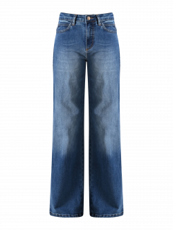 Jeans Palazzo Bootcut Lavaggio Medio det_4