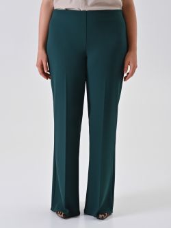 Green Curvy Palazzo Pants det_2