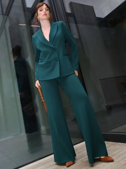 Green Curvy Palazzo Pants sp_e1