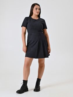 Tubino Punto Milano Fammato Curvy effetto Denim in_i7