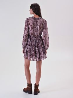 Robe à volants imprimée cachemire det_3