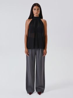 Schwarzes Top mit Maxischleife det_1