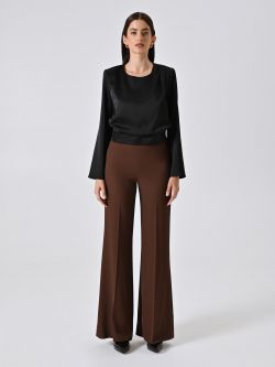 Blusa Nera con Spalline in Raso det_1