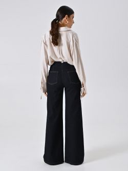 Vaqueros wide leg de lavado oscuro det_3