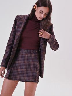 Burgundy Check Skort sp_e1