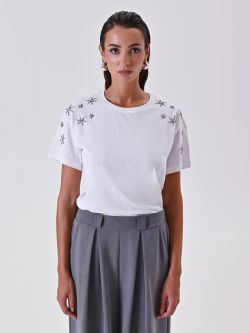 T-Shirt Bianca Strass det_2