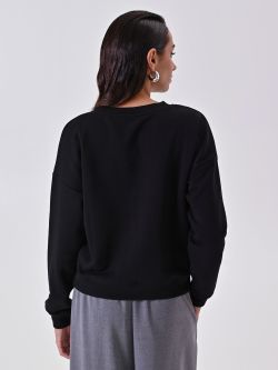 Felpa Nera con Strass det_3
