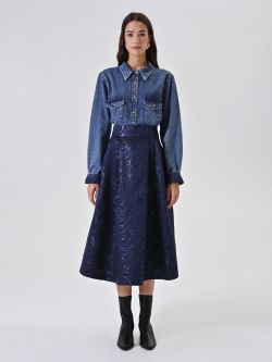 Full Skirt in Jacquard det_1