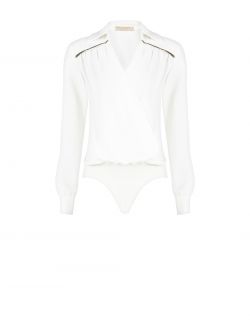 Biała bluzka z błyszczącymi detalami det_4