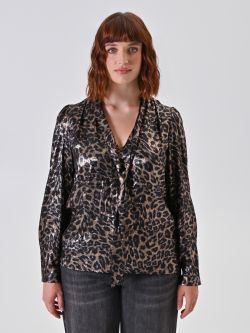 Curvy Animal Print Blouse  2 Rinascimento Curvy Animal Print Blouse  det_2