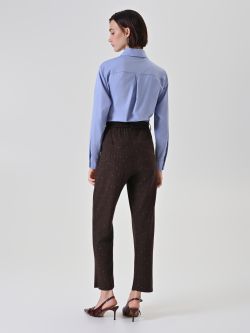 Chocolate Pinstripe Trousers det_3
