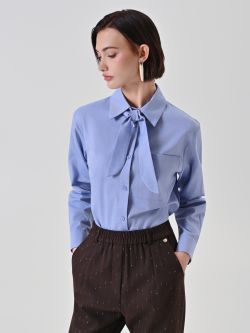 Light Blue Shirt with Bow-Tie in_i7