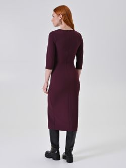Bordeaux Midi Sheath Dress det_3