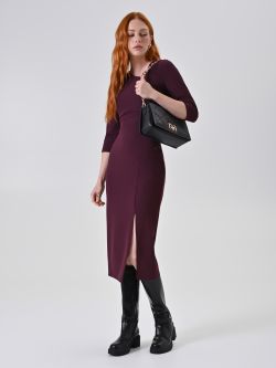Bordeaux Midi Sheath Dress sp_e1