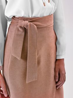 Suede Wrap Skirt in_i5
