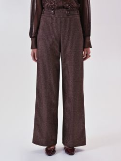 Brown Masculine Fabric Trousers det_2