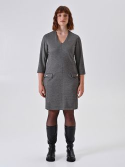 Abito Curvy stampa Micro Geometrica 1 Rinascimento Abito Curvy stampa Micro Geometrica det_1