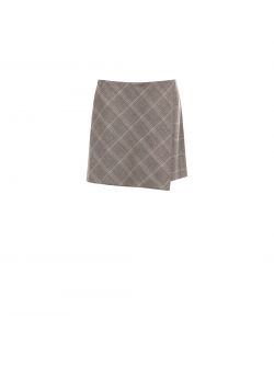 Grey Check Miniskirt det_4