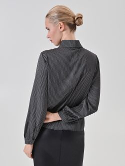 Optical-Print Black Shirt det_3