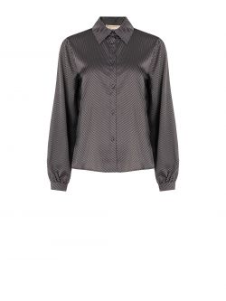 Optical-Print Black Shirt det_4