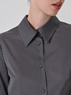 Optical-Print Black Shirt in_i5