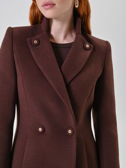 Cappotto Midi Marrone con Revers in_i5