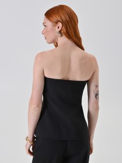 Schwarzes Bustier-Top det_3