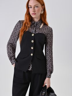 Schwarzes Bustier-Top sp_e1