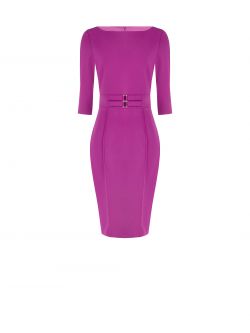 Abito tubino con dettaglio gioiello det_4