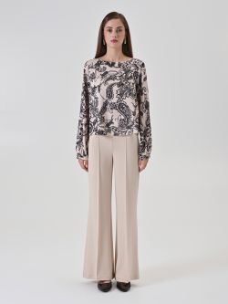 Blusa beige stampa paisley det_1