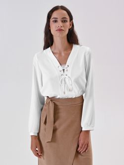 Biała bluzka gorsetowa z tasiemkami 5 Rinascimento Biała bluzka gorsetowa z tasiemkami in_i7